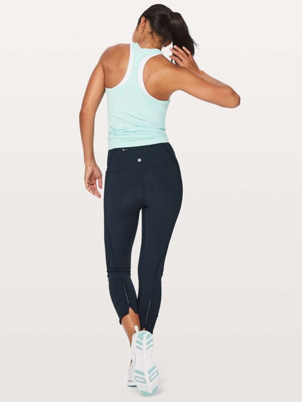 Lululemon “On Your Mark” Crop Leggings Size 6 in Navy Blue